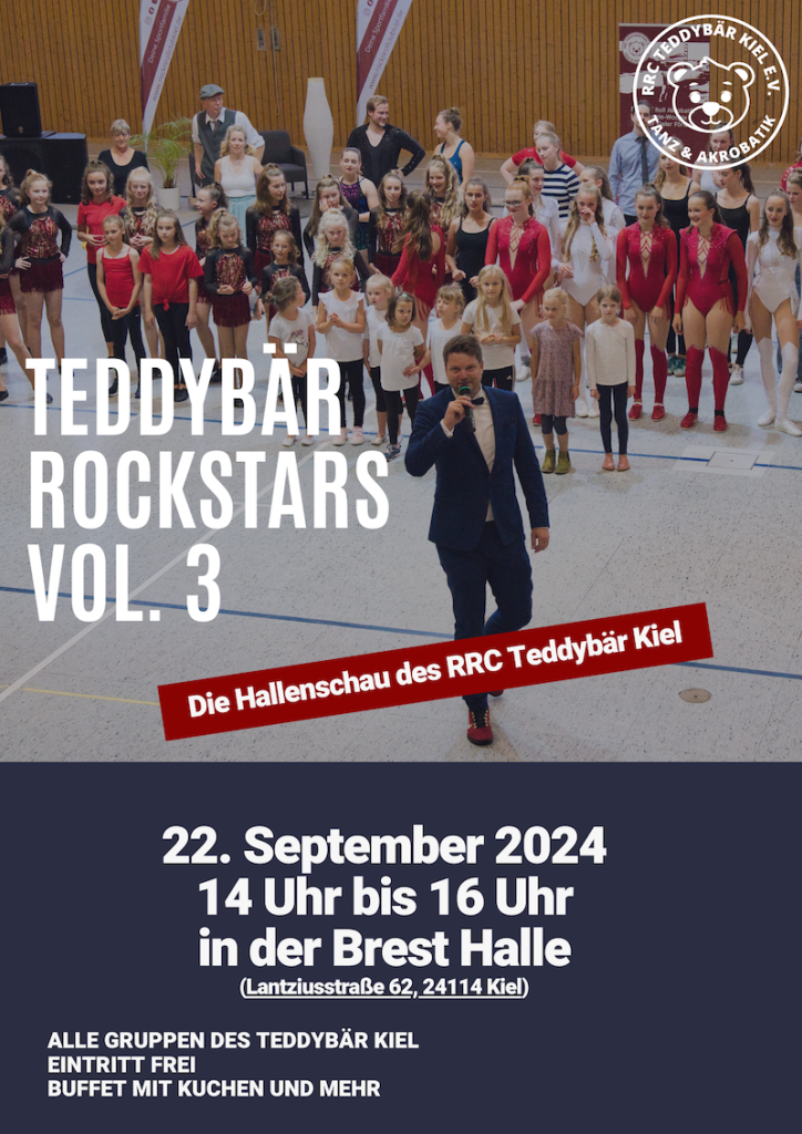 Flyer Teddybär Rockstars 2024